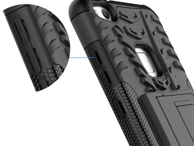 Spider Armor Case Black (ierny) - odoln ochrann kryt (obal) na HUAWEI P10 Lite + tvrden sklo na displej