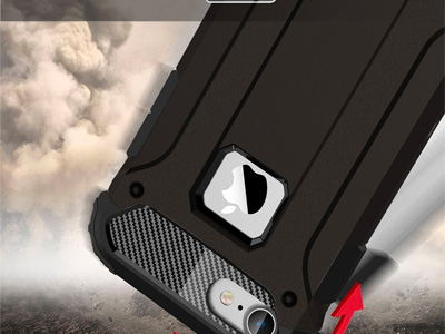 Hybrid Armor Defender (tmavomodr) - Odoln kryt (obal) na Apple iPhone 7 + Temperovan sklo **VPREDAJ!!