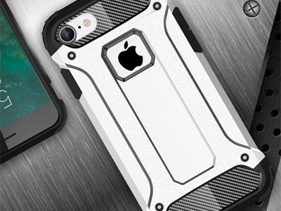 Hybrid Armor Defender (biely) - Odoln kryt (obal) na Apple iPhone 7 + temperovan sklo **AKCIA!!