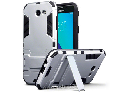 Armor Stand Defender Grey (ed) - odoln ochrann kryt (obal) na Samsung Galaxy J3 2017
