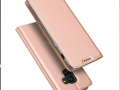 Luxusn Slim puzdro Rose Gold (ruovozlat) na Samsung Galaxy A8 (2018)