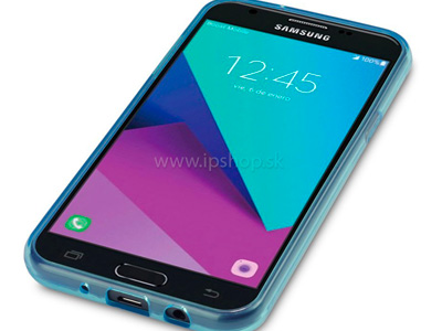 Ochrann kryt (obal) Blue TPU modr transparentn na Samsung Galaxy J3 2017