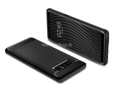 Spigen Rugged Armor Carbon Black - luxusn ochrann kryt (obal) na Samsung Galaxy Note 8 ierny **AKCIA!!
