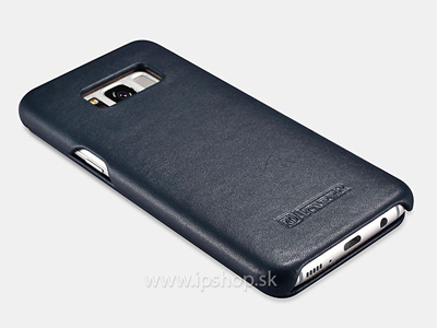 Elegance Book Black - luxusn koen puzdro z pravej koe pre Samsung Galaxy S8 - ierne
