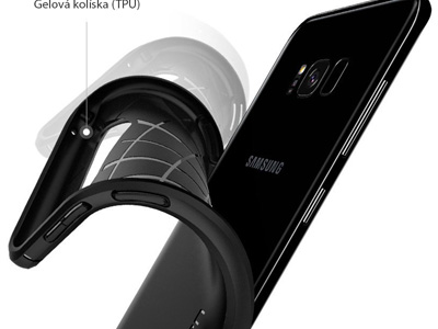 Spigen Rugged Armor Black (ierny) - odoln ochrann kryt (obal) na Samsung Galaxy S8 Plus ierny **AKCIA!!