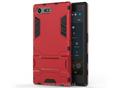 Armor Stand Defender Red (erven) - odoln ochrann kryt (obal) na Sony Xperia X Compact