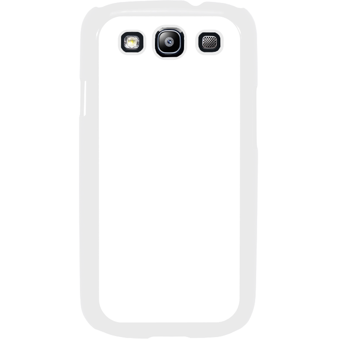 Kryt (obal) s potlaou (vlastnou fotkou) s bielym gumenm okrajom pre Samsung Galaxy S3 (i9300) **VPREDAJ!!