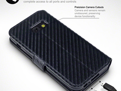 Peaenkov puzdro Carbon Slim Line Black (ierne) na Samsung Galaxy A3 2017