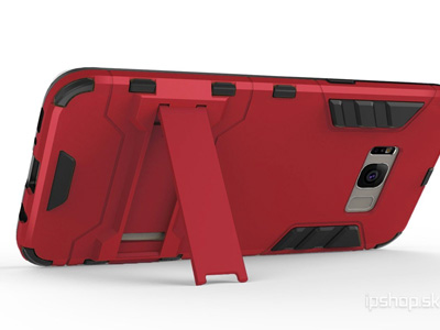 Armor Stand Defender Red (erven) - odoln ochrann kryt (obal) na Samsung Galaxy S8