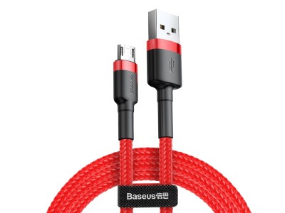 Baseus Cafule Cable (erven) - Synchronizan a nabjac kbel USB - Micro USB (2m) **AKCIA!!