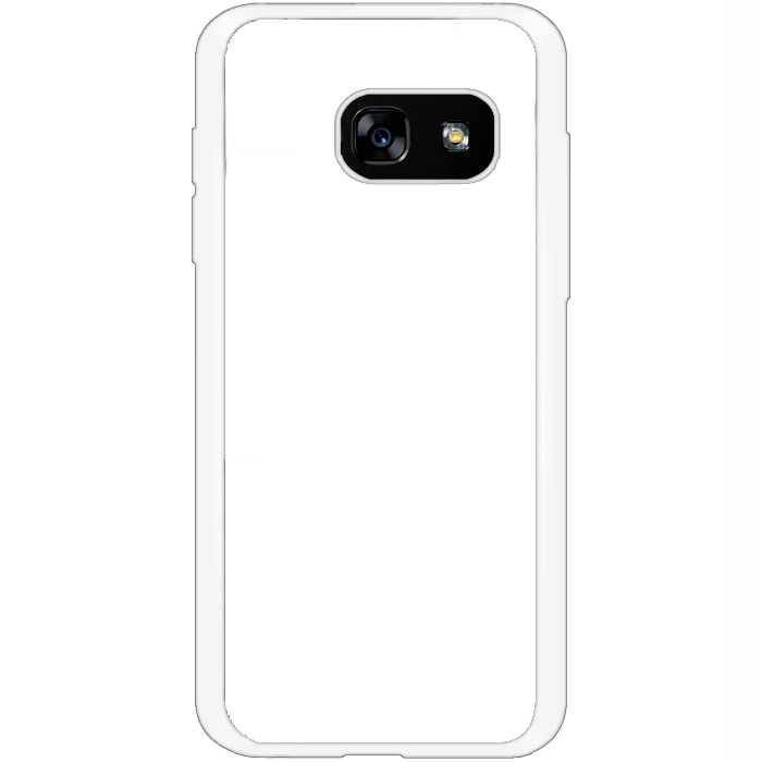 Kryt (obal) s potlaou (vlastnou fotkou) pre Samsung Galaxy A3 2017 s bielym gumenm okrajom