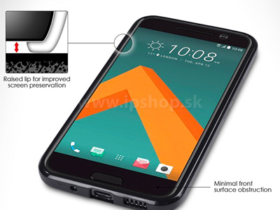 Ochrann gelov kryt (obal) TPU Deep Black (ierny) na HTC 10 / HTC 10 Lifestyle