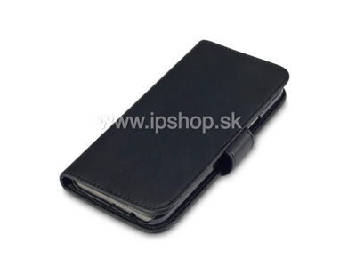 Puzdro Basic Wallet pre HTC One (M9) ierne + flia na displej