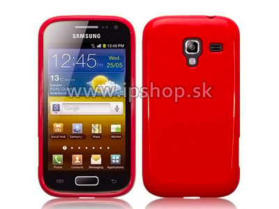 Ochrann gelov/gumov kryt (obal) na Samsung Galaxy Ace 2 i8160 Candy Red (erven) **VPREDAJ!!