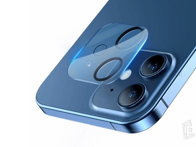 2x Baseus Full Frame Lens (priesvitn) - Ochrann sklo na kameru pre Apple iPhone 12 Mini