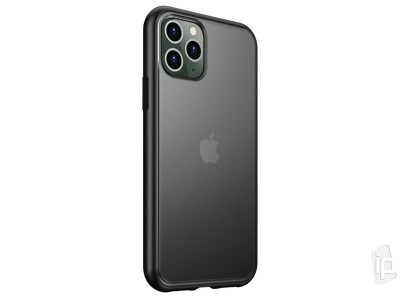 Slim Matte Shield Black (priesvitn, ed) - Ochrann kryt (obal) pre iPhone 12 Pro Max