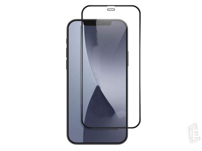 2.5D Glass - Tvrden ochrann sklo s pokrytm celho displeja pro Apple iPhone 12 mini (ern)