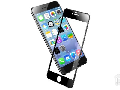 2.5D Glass - Tvrden ochrann sklo s pokrytm celho displeja pro Apple iPhone 6 / 7 / 8 / SE 2020 / SE 2022 (ern)