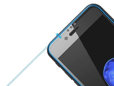 2.5D Glass - Tvrden ochrann sklo s pokrytm celho displeja pre Apple iPhone 6 / 7 / 8 / SE 2020 / SE 2022 (ierne)