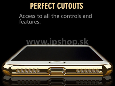 Ochrann kryt (obal) Clear TPU Bumper Gold (zlat) na Apple iPhone 7 / iPhone 8 / iPhone SE 2020 (4.7")
