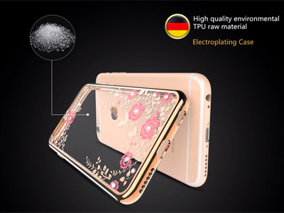 Luxusn ochrann kryt (obal) TPU Butterfly Bumper Rose Gold (zlato-ruov) na Apple iPhone 7 / iPhone 8 / iPhone SE 2020