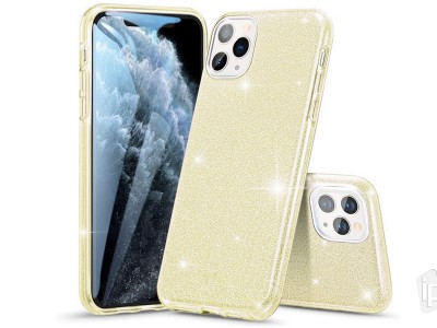 TPU Glitter Case (zlat) - Ochrann glitrovan kryt (obal) pre Apple iPhone 11 Pro Max