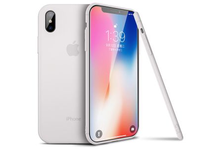 Cafele Slim Frosted Cover White (polopriesvitn bl ) - Ochrann obal na Apple iPhone XS Max