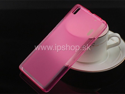 RSJ Pink (ruov) - Ochrann kryt (obal) na Lenovo A7000 + flia na displej