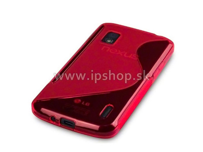 Ochrann gelov kryt (obal) LG Google Nexus 4 E960 Red Wave **VPREDAJ!!