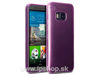 Ochrann gelov kryt (obal) na HTC One M9 fialov **VPREDAJ!!