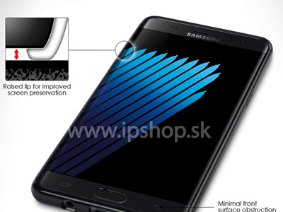Ochrann gelov kryt (obal) TPU na Samsung Galaxy Note 7 - ierny