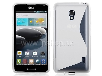 Ochrann gelov kryt (obal) Clear Wave (biely) na LG Optimus F6 (D500/D505) **VPREDAJ!!