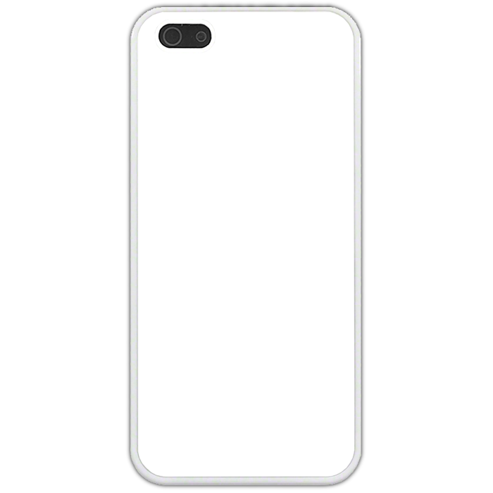 Kryt (obal) s potlaou (vlastnou fotkou) s bielym plastovm rmekom pre iPhone 5S / iPhone SE