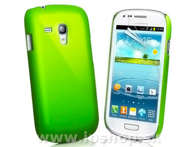 Zadn ochrann kryt (obal) na Samsung galaxy S3 Mini (i8190 / i8200) Neon Green + flia na displej