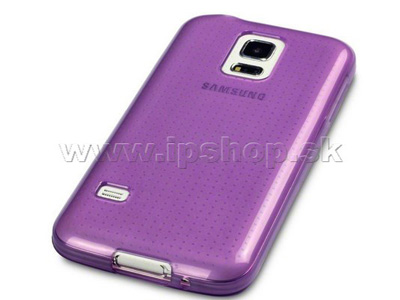 Ochrann gelov kryt (obal) na Samsung Galaxy S5 Mini fialov + ochrann flia na displej