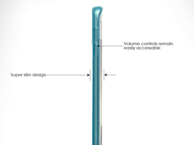 Ochrann kryt (obal) na Samsung Galaxy S6 Edge - TPU azurov + flia na displej **AKCIA!!