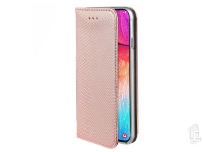 Fiber Folio Stand Pink (rov) - Flip pouzdro na Samsung Galaxy A02s