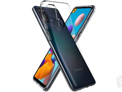 Spigen Liquid Crystal (ry) - Luxusn ochrann kryt (obal) na Samsung Galaxy A21S