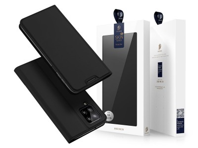 Luxusn Slim Fit puzdro pre Samsung Galaxy A22 4G (ierne)