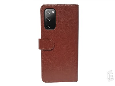 Elegance Wallet Brown (hnd) - Penenkov pouzdro na Samsung Galaxy S20 FE
