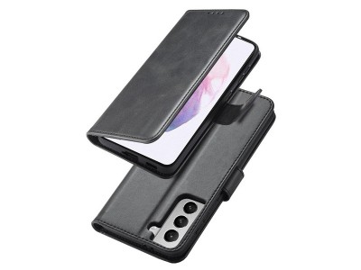 Elegance Stand Wallet II (ern) - Penenkov pouzdro pro Samsung Galaxy S22