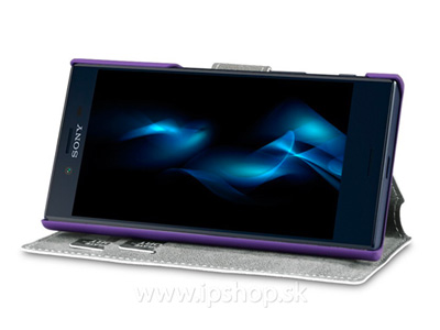 Peaenkov puzdro pre Sony Xperia X Compact fialov **VPREDAJ!!