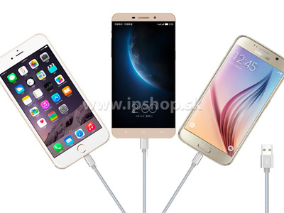 3v1 - Nab�jac� k�bel USB - USB-C / Lightning / Micro USB (1m) **AKCIA!!