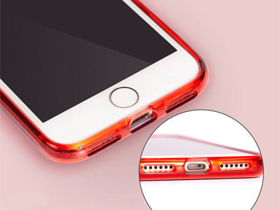 Ochrann glitrovan kryt (obal) TPU Glitter Red (erven) pro Apple iPhone 7