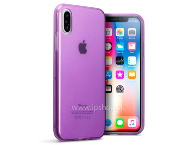 Ochrann gelov kryt (obal) TPU Purple (fialov) na Apple iPhone X / XS **AKCIA!!