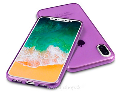 Ochrann gelov/gumov kryt (obal) TPU Purple (fialov) na Apple iPhone X / XS **AKCIA!!