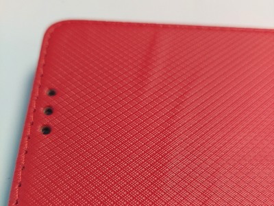 BAZ�R Fiber Folio Stand Red (�erven�) - Flip puzdro na Samsung Galaxy A21S **AKCIA!!