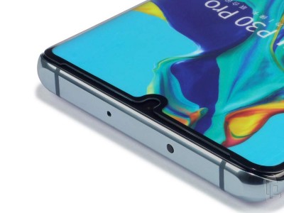 3D Tempered Glass (ern) - Tvrden sklo na cel displej na Huawei P30 Pro