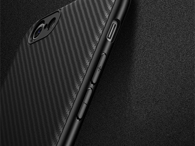 Carbon Fiber Case Black (ern) - odoln ochrann kryt (obal) pro Apple iPhone 7 / iPhone 8 / iPhone SE 2020 (4.7")
