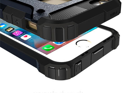 Hybrid Armor Defender (tmavomodr) - Odoln kryt (obal) na Apple iPhone 7 + Temperovan sklo **VPREDAJ!!